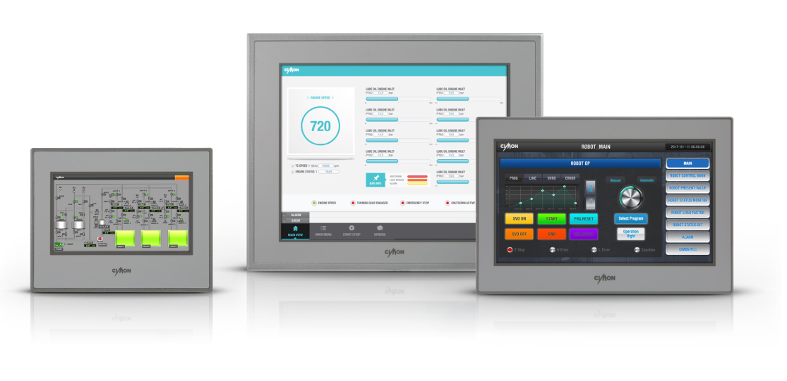 Màn hình cảm ứng HMI hiển thị trực quan các quy trình công nghệ, các thông số hoạt động….