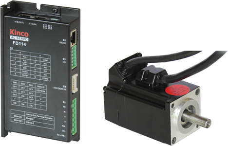 Động cơ Servo DC tích hợp bộ điều khiển 100W Kinco FD114S-01-40S-MAK-DSU
