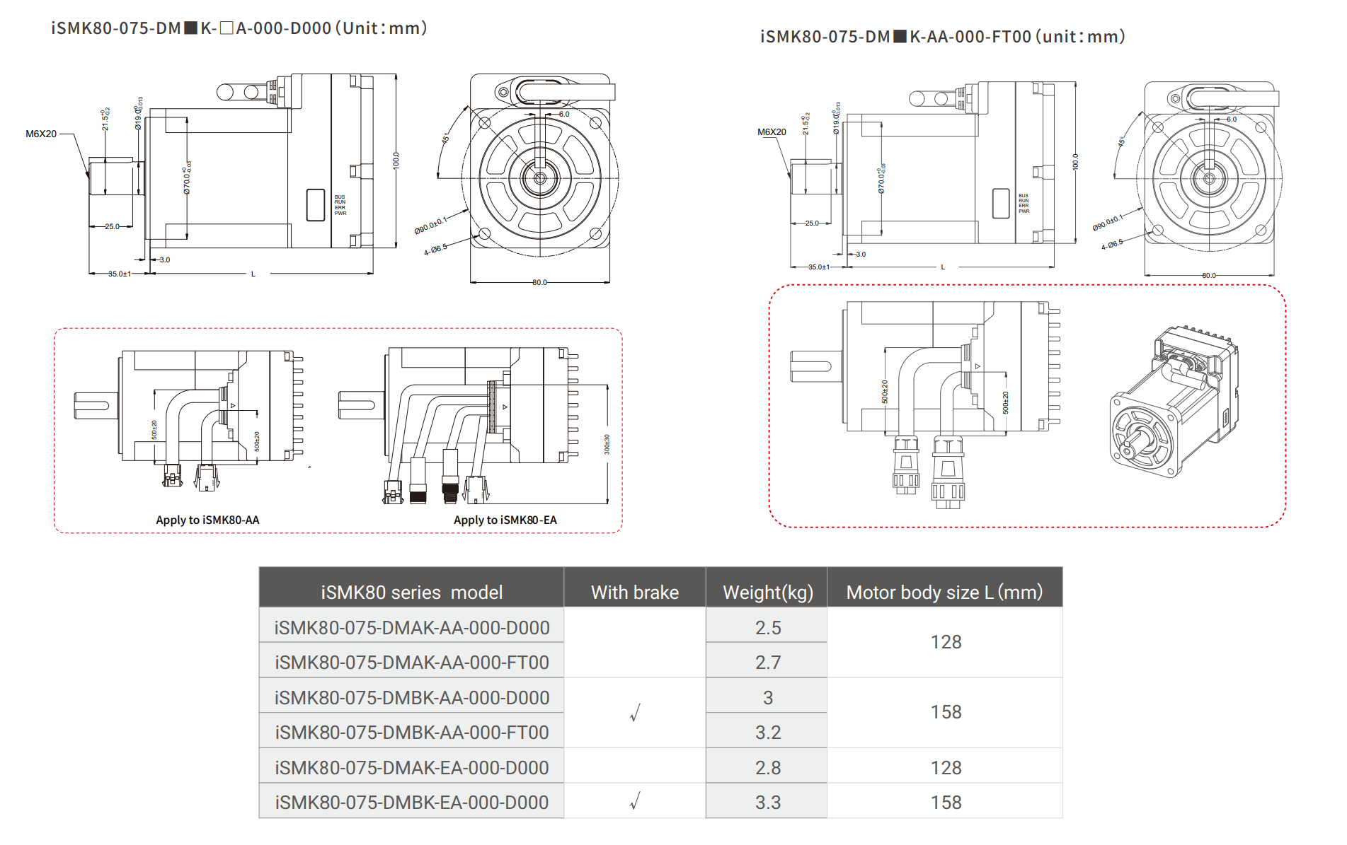 iSMK80-075 dimension