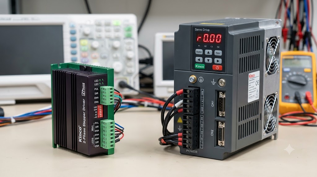 Phân biệt Stepper Driver và Servo Drive Kinco
